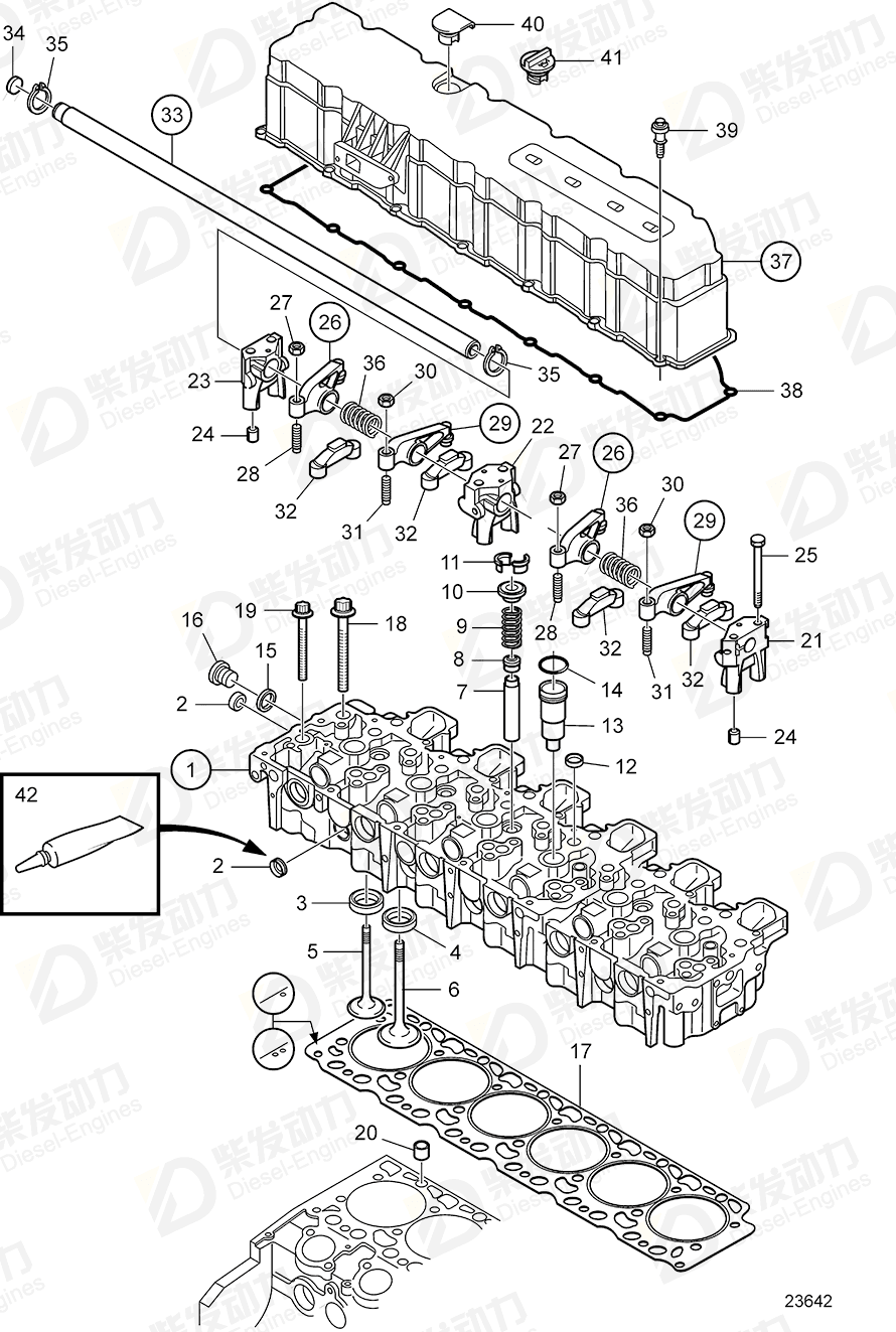 VOLVO Valve Cover 20898149 Drawing